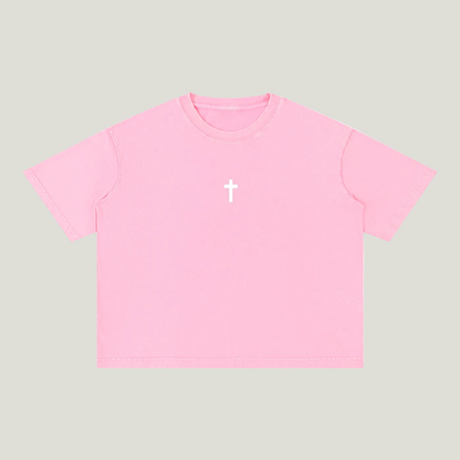 Mineral Wash Boxy Cotton T-Shirt