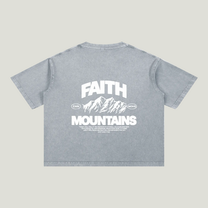 Mineral Wash Boxy Cotton T-Shirt