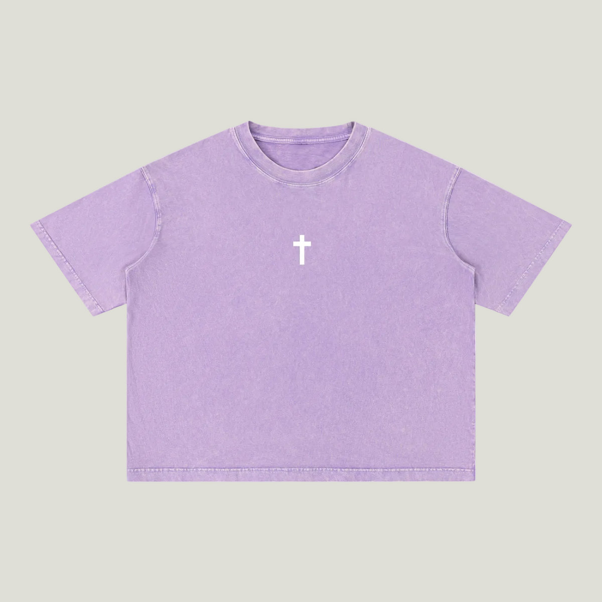 Mineral Wash Boxy Cotton T-Shirt