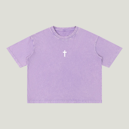 Mineral Wash Boxy Cotton T-Shirt