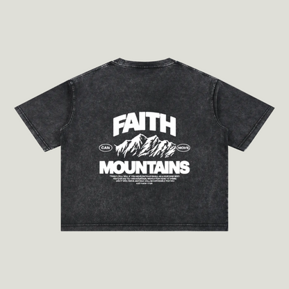 Mineral Wash Boxy Cotton T-Shirt