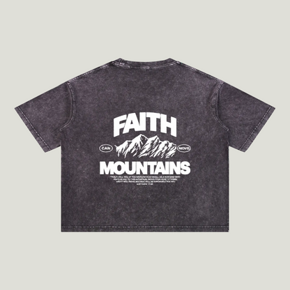 Mineral Wash Boxy Cotton T-Shirt