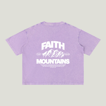 Mineral Wash Boxy Cotton T-Shirt
